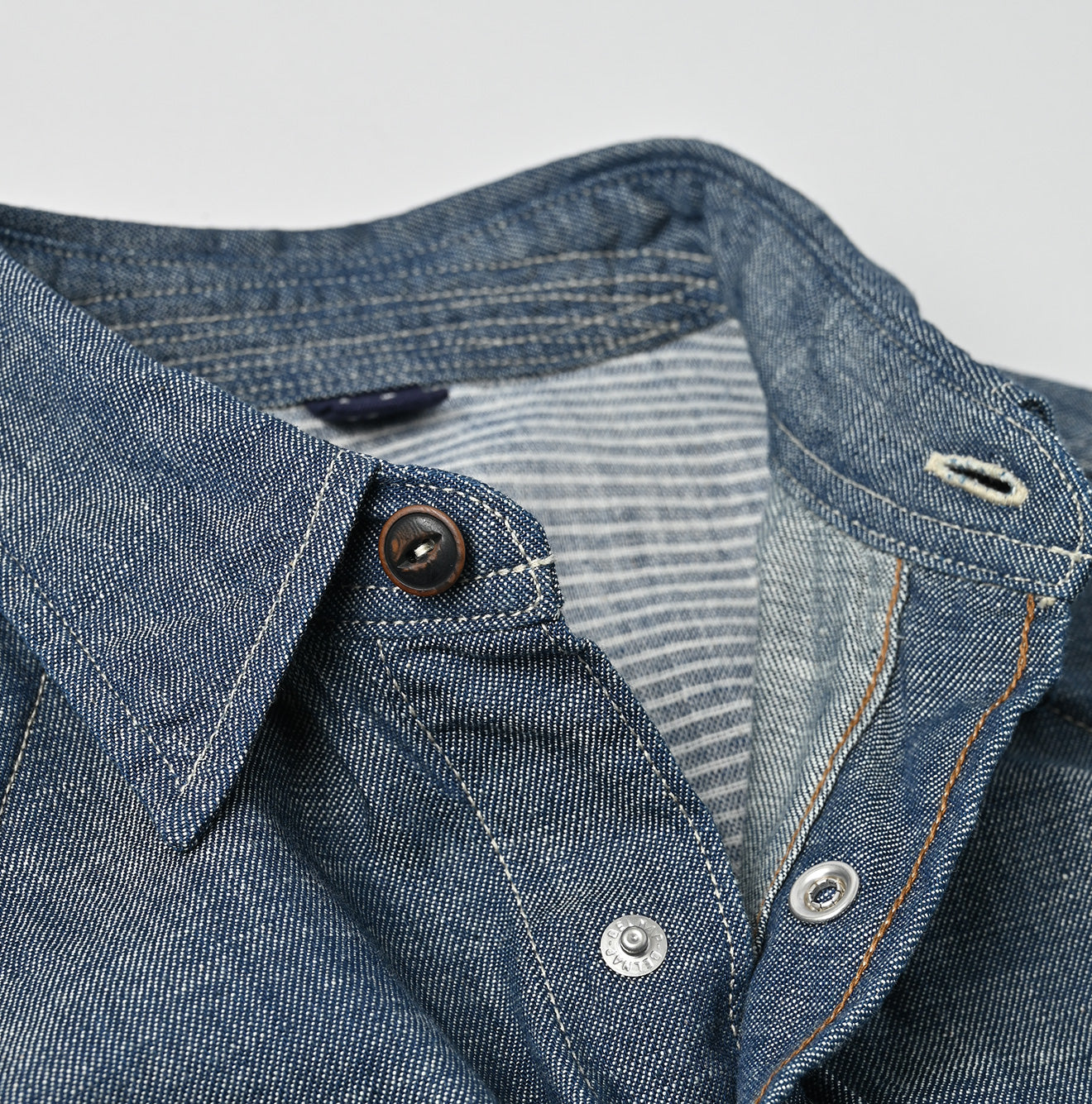 Ruri Dungaree Denim 908 Eastern Shirt Nou Detail