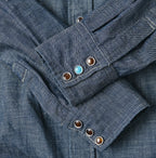 Ruri Dungaree Denim 908 Eastern Shirt Nou Detail