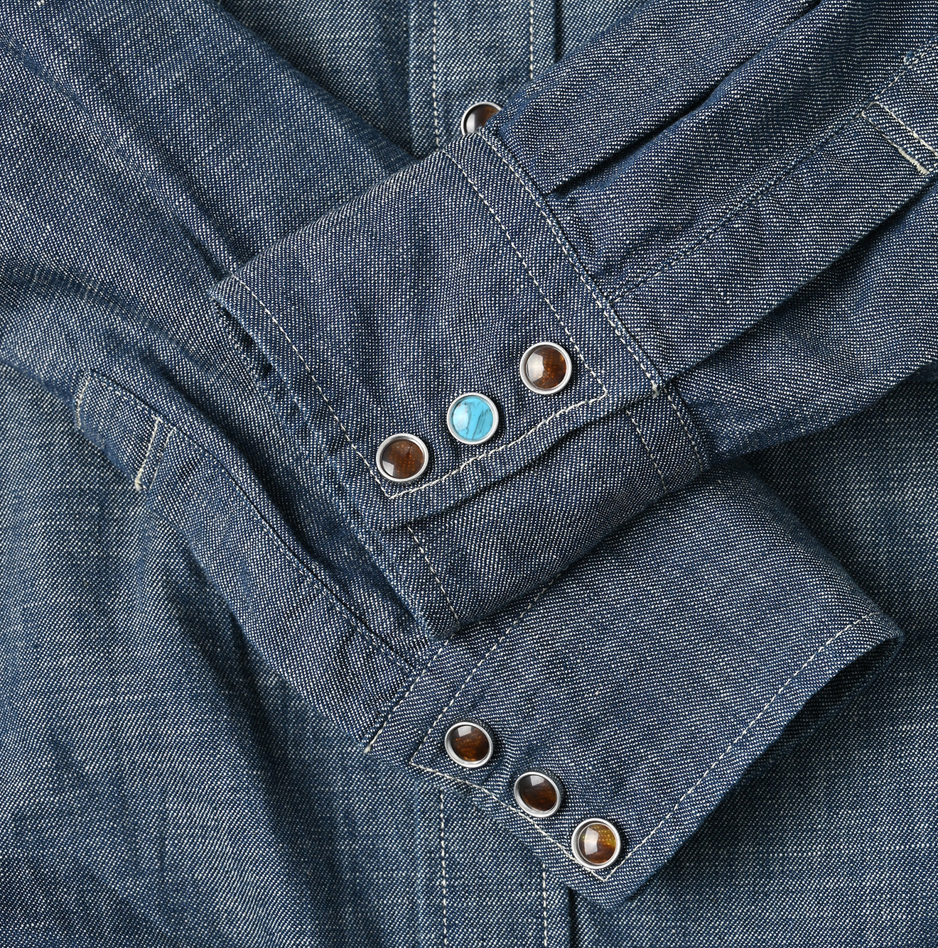 Ruri Dungaree Denim 908 Eastern Shirt Nou Detail