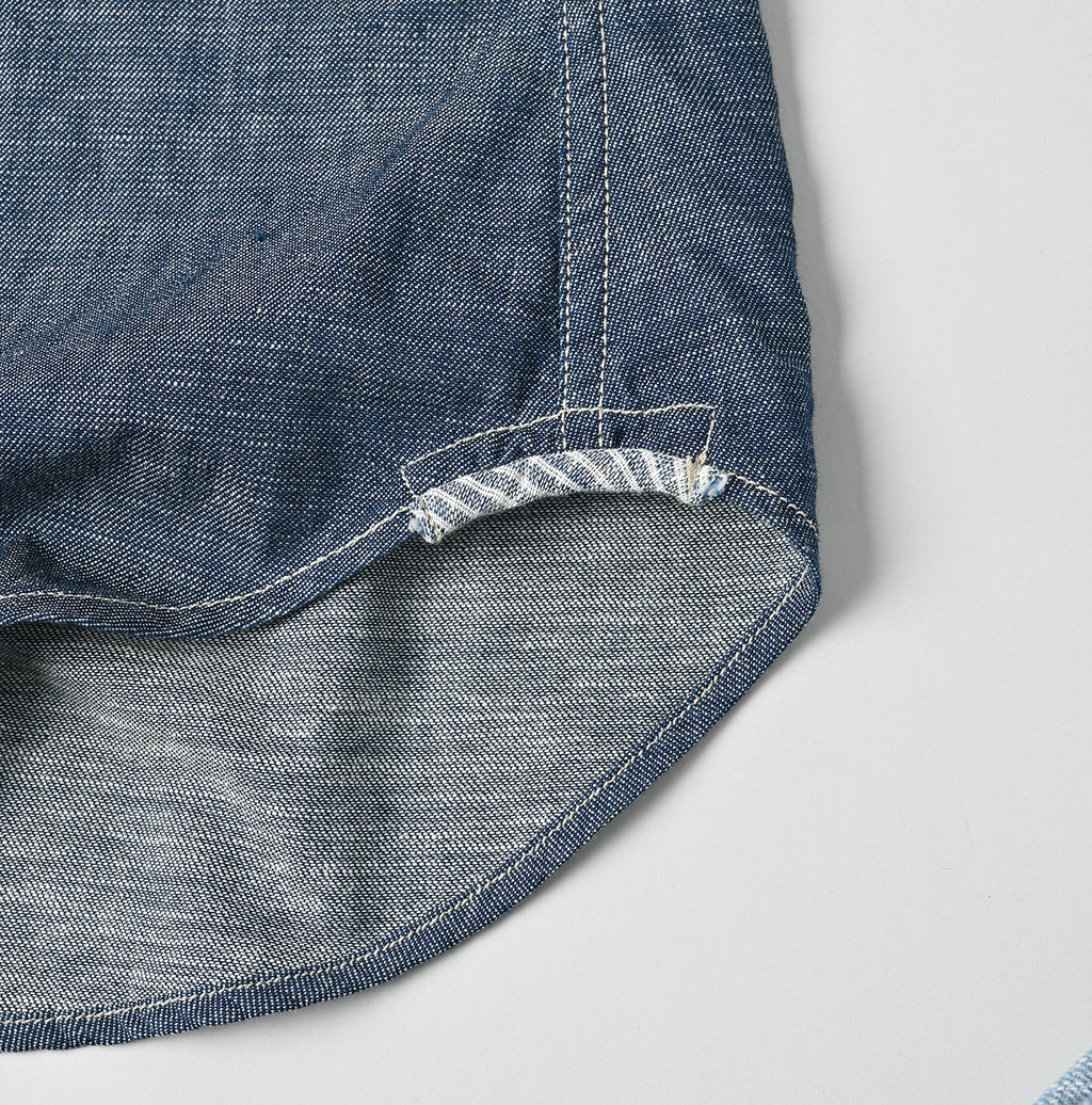Ruri Dungaree Denim 908 Eastern Shirt Nou Detail