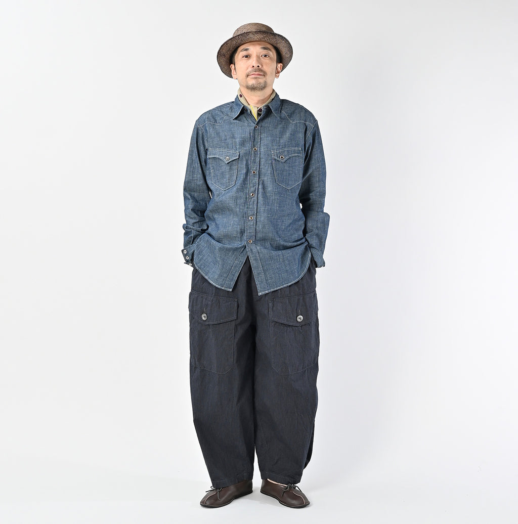 Ruri Dungaree Denim 908 Eastern Shirt Nou Male Model