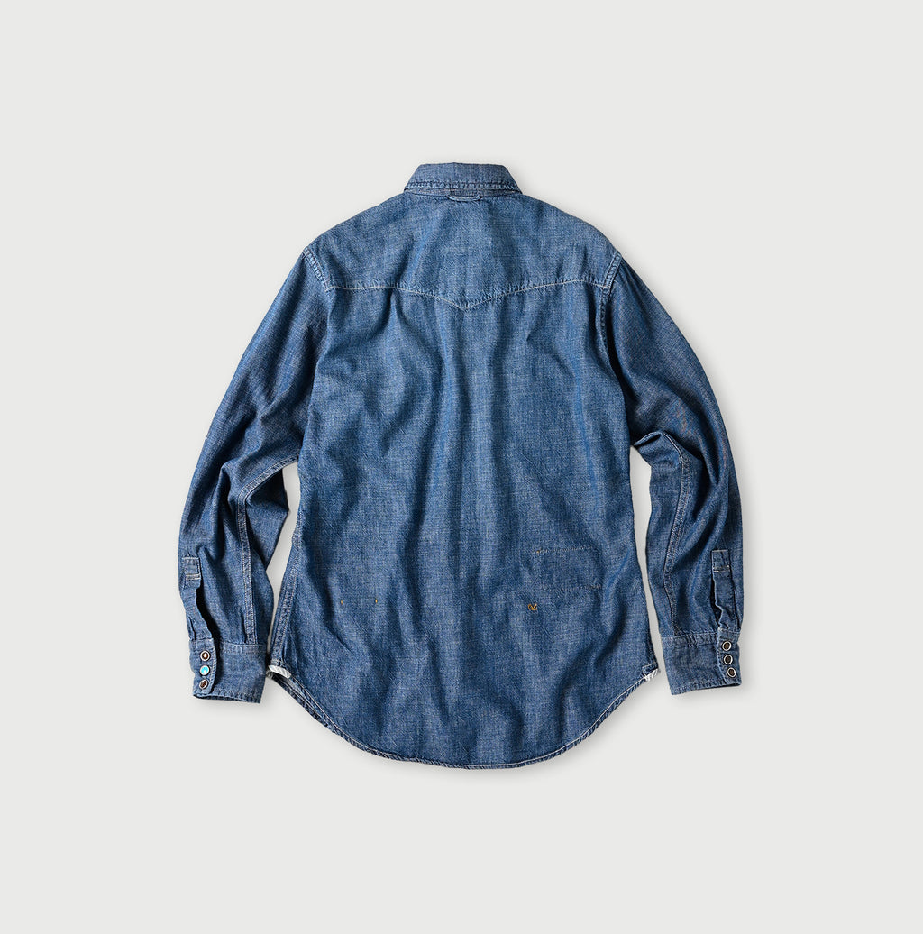 Ruri Dungaree Denim 908 Eastern Shirt Distressed Back