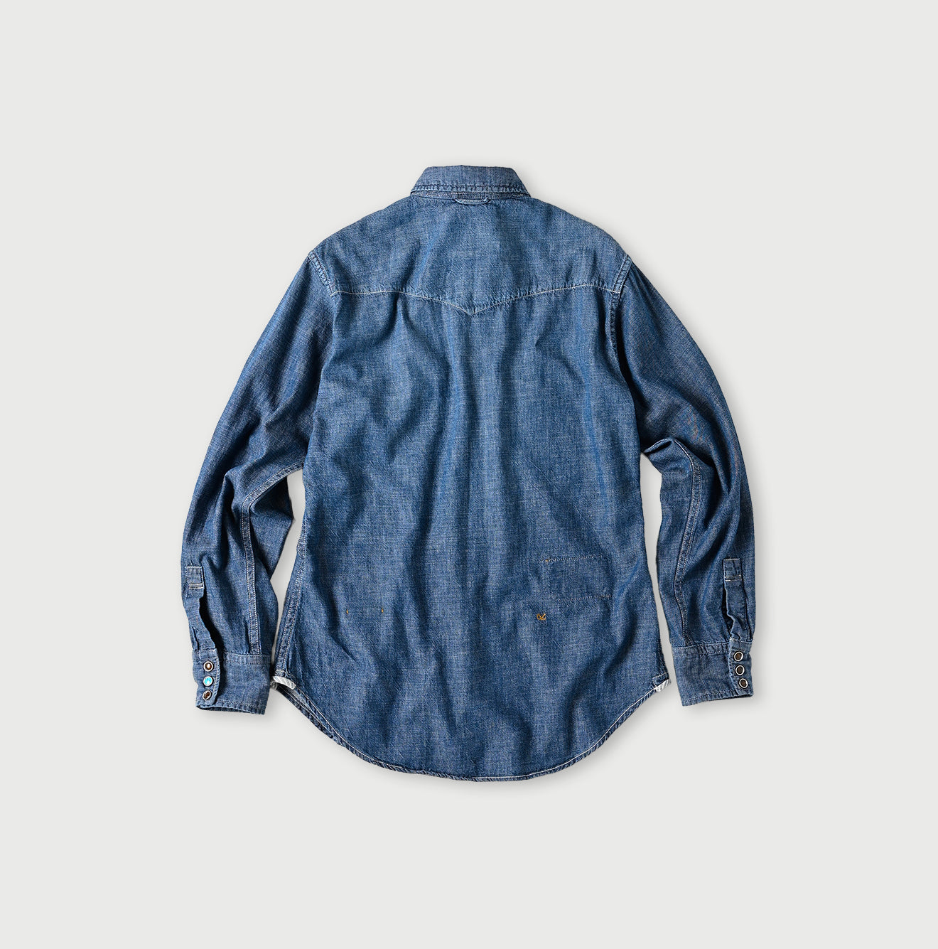 Ruri Dungaree Denim 908 Eastern Shirt Distressed Back
