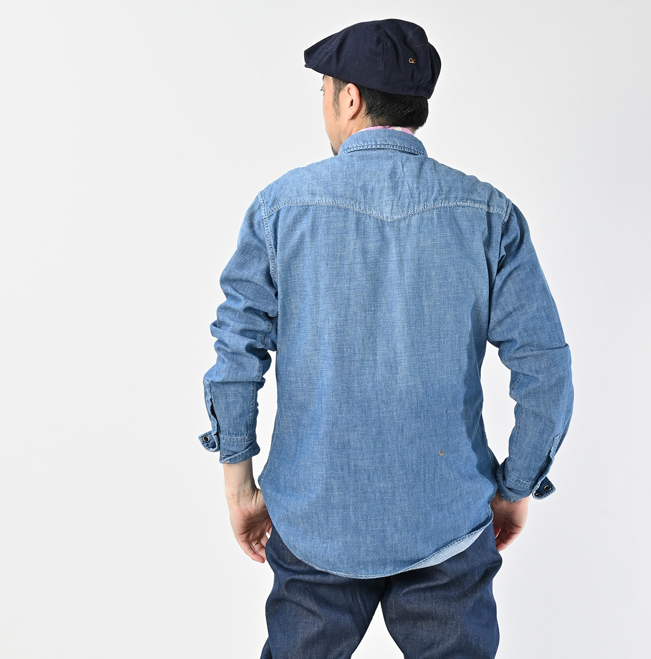 Ruri Dungaree Denim 908 Eastern Shirt Distressed Male Model