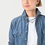 Ruri Dungaree Denim 908 Eastern Shirt Distressed Detail