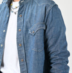Ruri Dungaree Denim 908 Eastern Shirt Distressed Detail