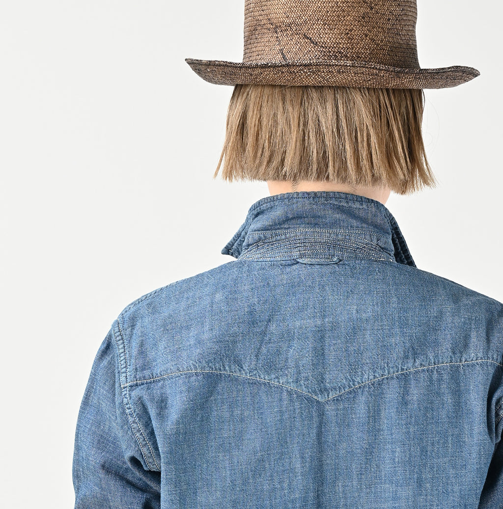 Ruri Dungaree Denim 908 Eastern Shirt Distressed Detail