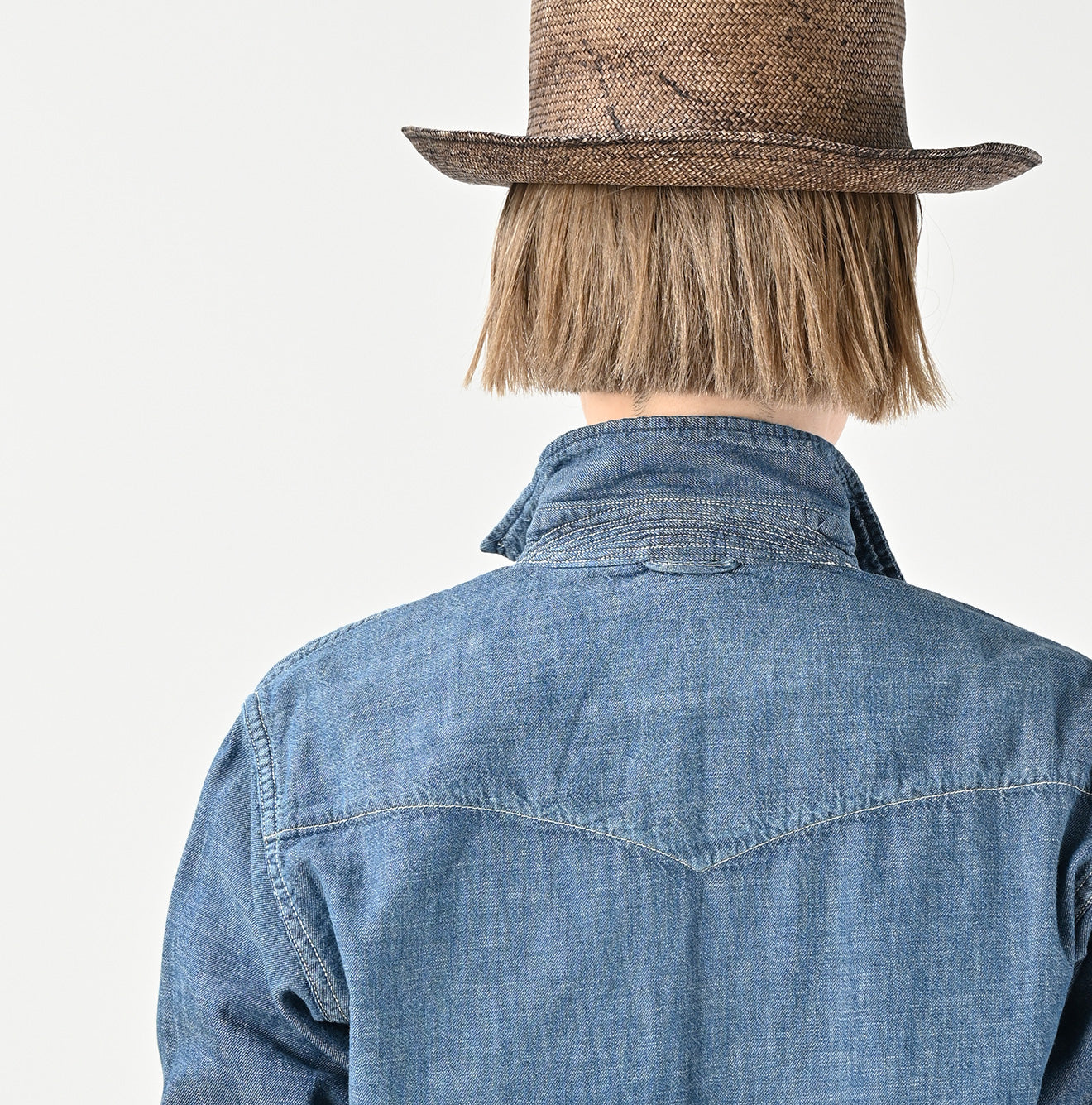 Ruri Dungaree Denim 908 Eastern Shirt Distressed Detail