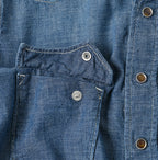 Ruri Dungaree Denim 908 Eastern Shirt Distressed Detail