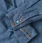Ruri Dungaree Denim 908 Eastern Shirt Distressed Detail