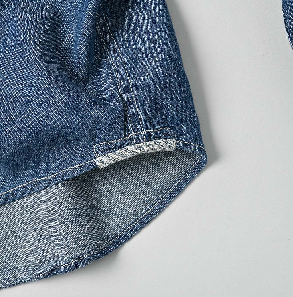 Ruri Dungaree Denim 908 Eastern Shirt Distressed Detail