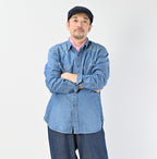 Ruri Dungaree Denim 908 Eastern Shirt Distressed Male Model