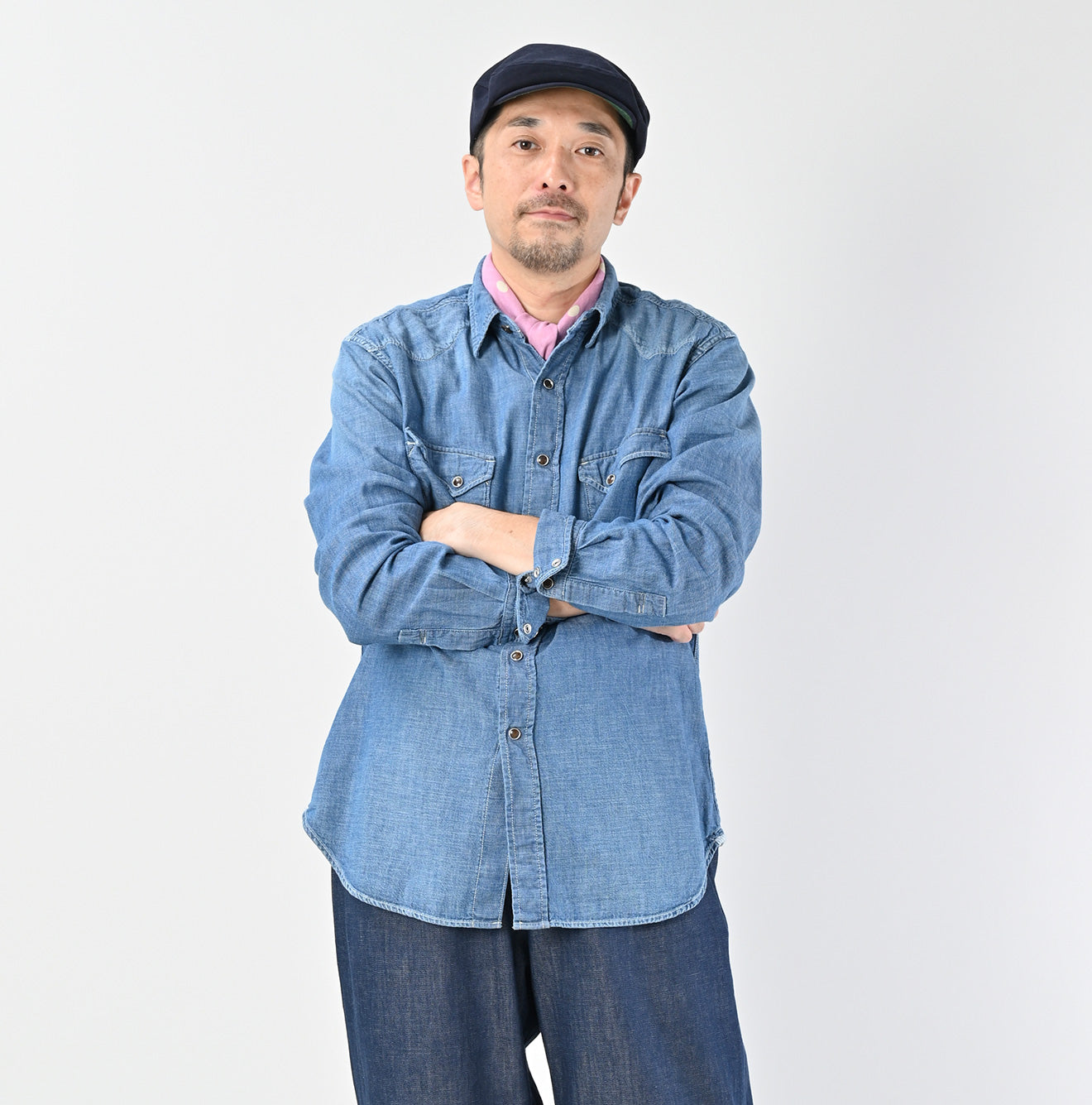 Ruri Dungaree Denim 908 Eastern Shirt Distressed Male Model