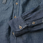 Ruri Dungaree Denim Bowtie Coupé Shirt Nou Detail