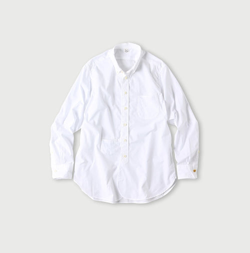 Broadcloth 908 Loafer Button Down Shirt White