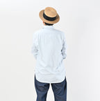 Broadcloth 908 Loafer Button Down Shirt Male Model