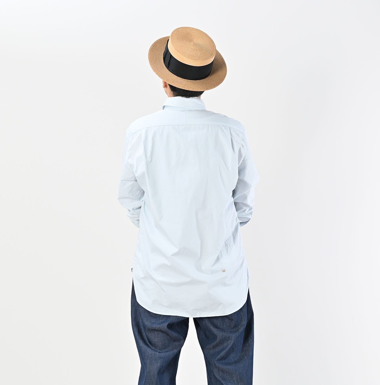 Broadcloth 908 Loafer Button Down Shirt Male Model