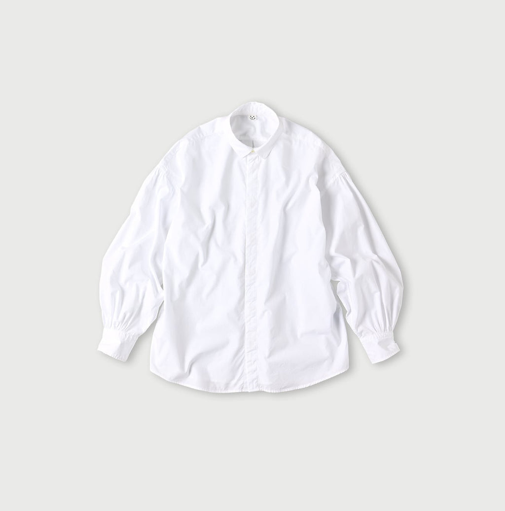 Broadcloth Petit Collar Coupe Shirt White