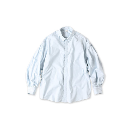 Broadcloth Petit Collar Coupe Shirt Light Blue Chambray