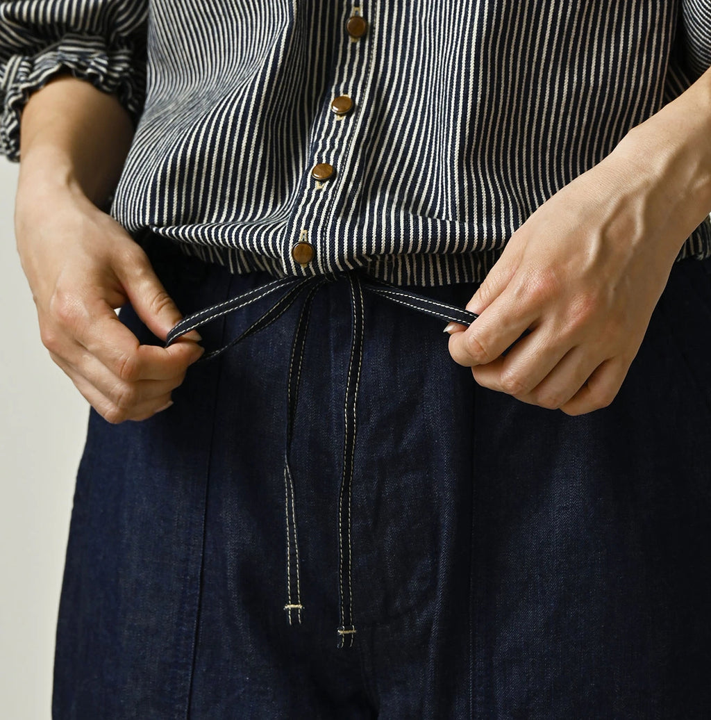 Komugi Denim Puff Blouse Nou