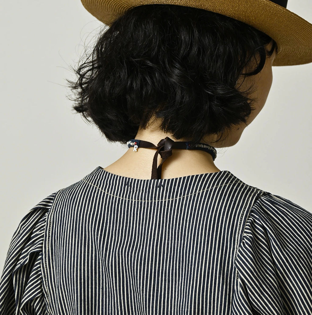 Komugi Denim Puff Blouse Nou