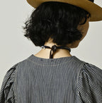 Komugi Denim Puff Blouse Nou