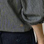 Komugi Denim Puff Blouse Nou
