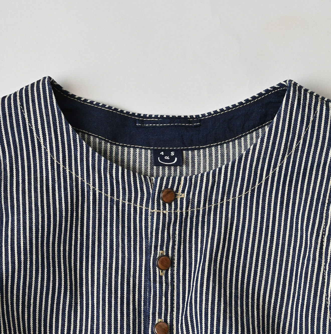 Komugi Denim Puff Blouse Nou