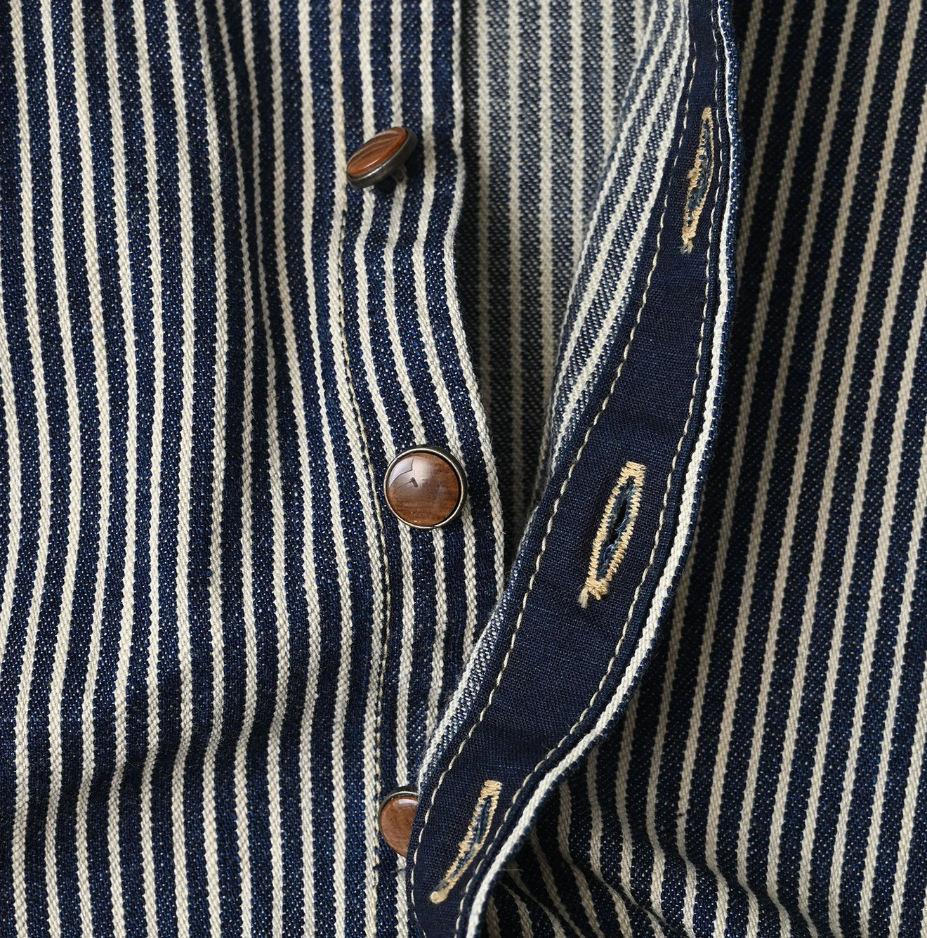 Komugi Denim Puff Blouse Nou
