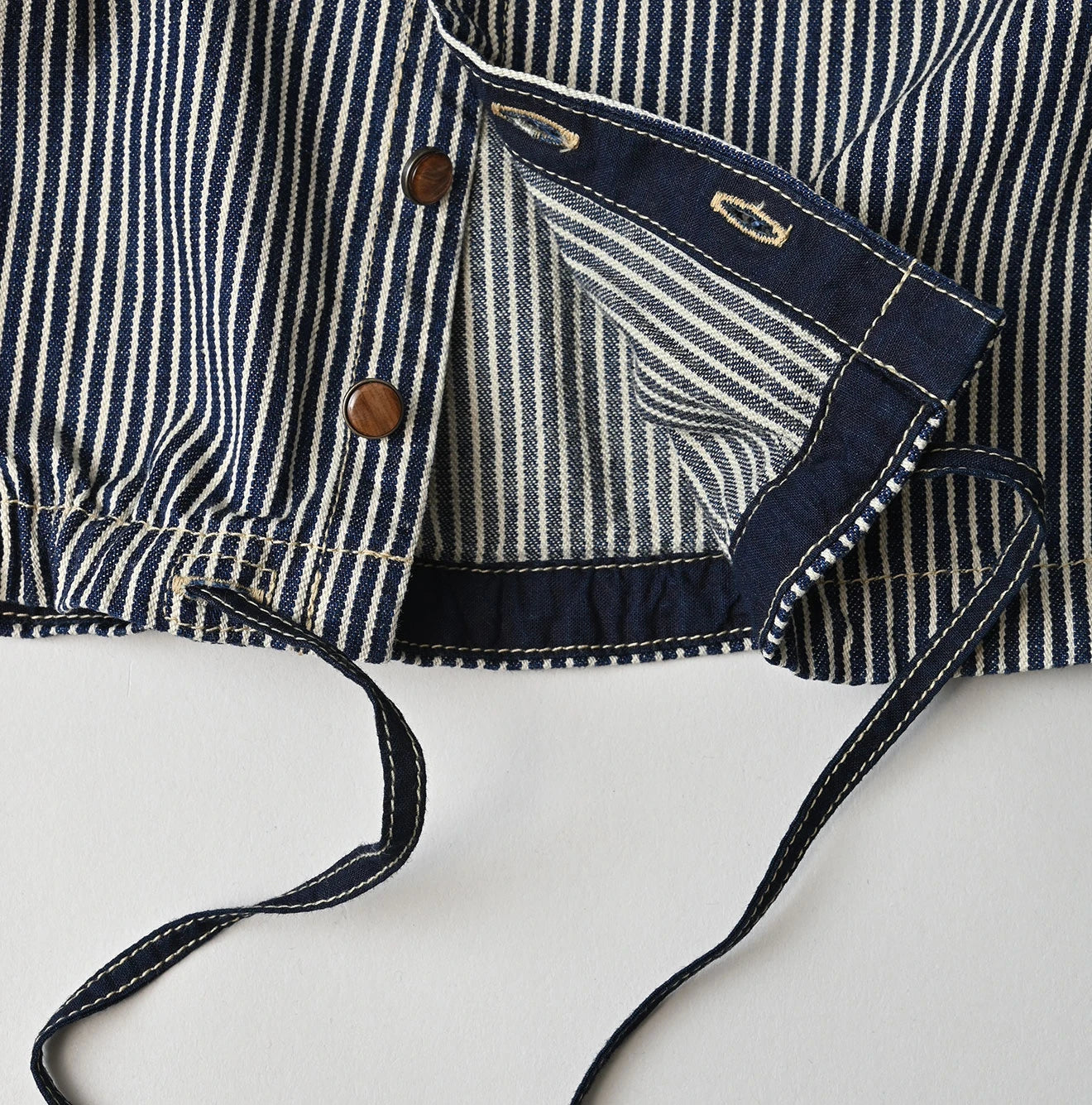 Komugi Denim Puff Blouse Nou