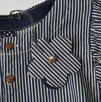Komugi Denim Puff Blouse Nou