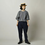 Komugi Denim Puff Blouse Nou