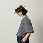 Komugi Denim Puff Blouse Nou