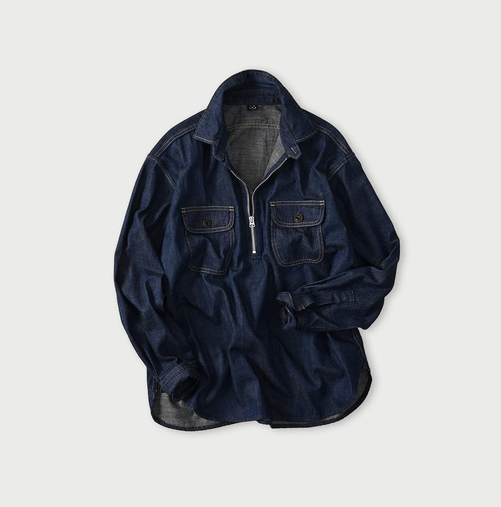 Komugi Denim 908 Yama Pull Shirt Nou