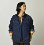 Komugi Denim 908 Yama Pull Shirt Nou