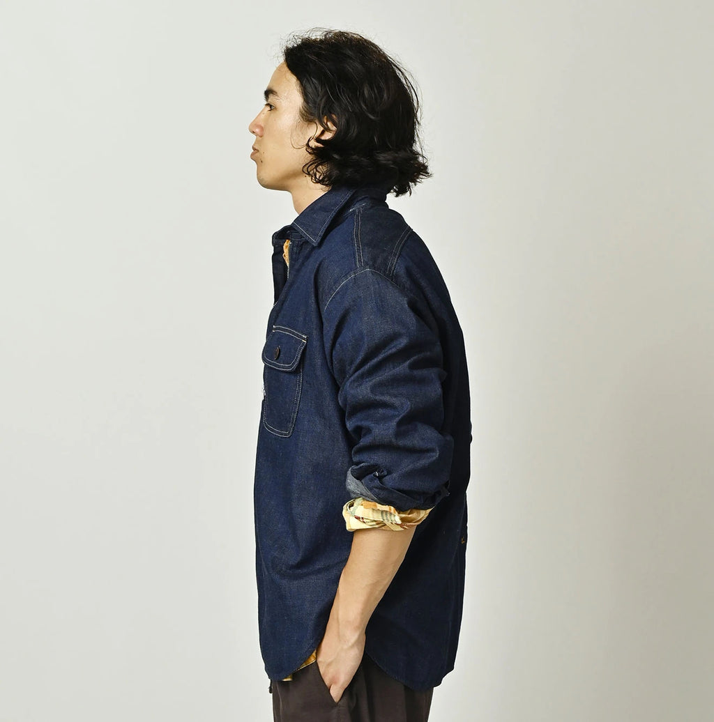 Komugi Denim 908 Yama Pull Shirt Nou