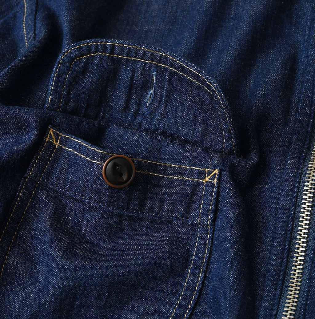 Komugi Denim 908 Yama Pull Shirt Nou