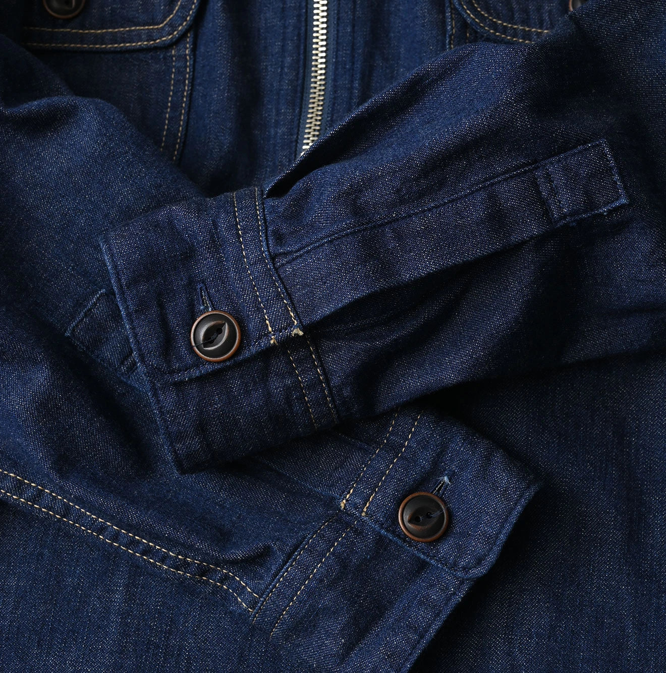 Komugi Denim 908 Yama Pull Shirt Nou
