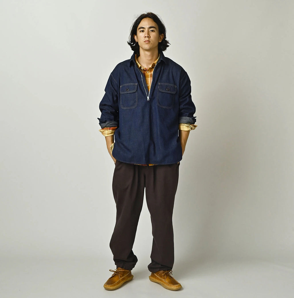 Komugi Denim 908 Yama Pull Shirt Nou