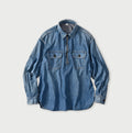 Komugi Denim 908 Yama Pull Shirt Distressed