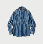 Komugi Denim 908 Yama Pull Shirt Distressed