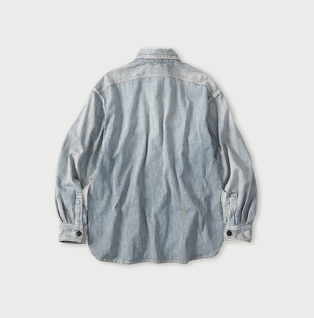 Komugi Denim 908 Yama Pull Shirt Distressed