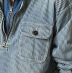 Komugi Denim 908 Yama Pull Shirt Distressed