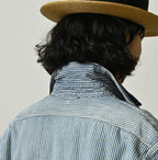 Komugi Denim 908 Yama Pull Shirt Distressed