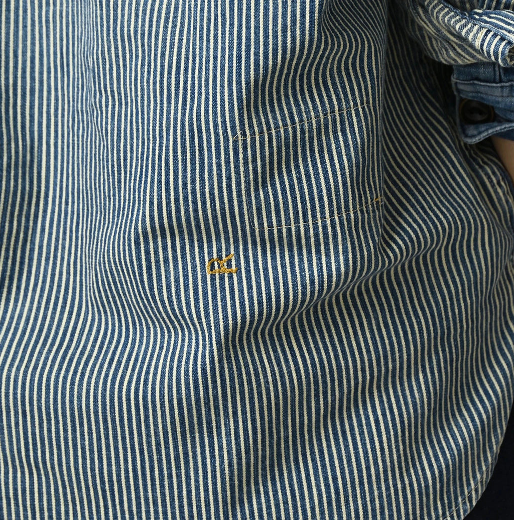 Komugi Denim 908 Yama Pull Shirt Distressed