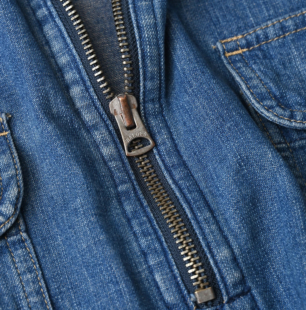 Komugi Denim 908 Yama Pull Shirt Distressed