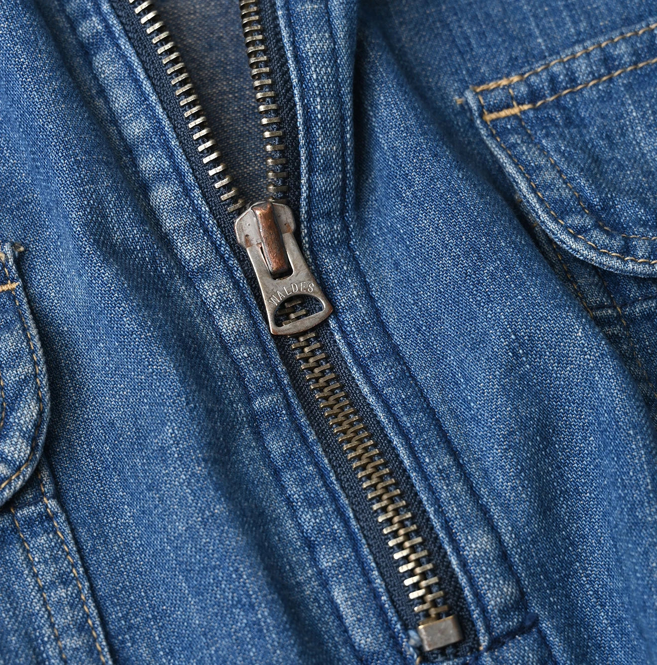Komugi Denim 908 Yama Pull Shirt Distressed