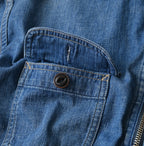 Komugi Denim 908 Yama Pull Shirt Distressed