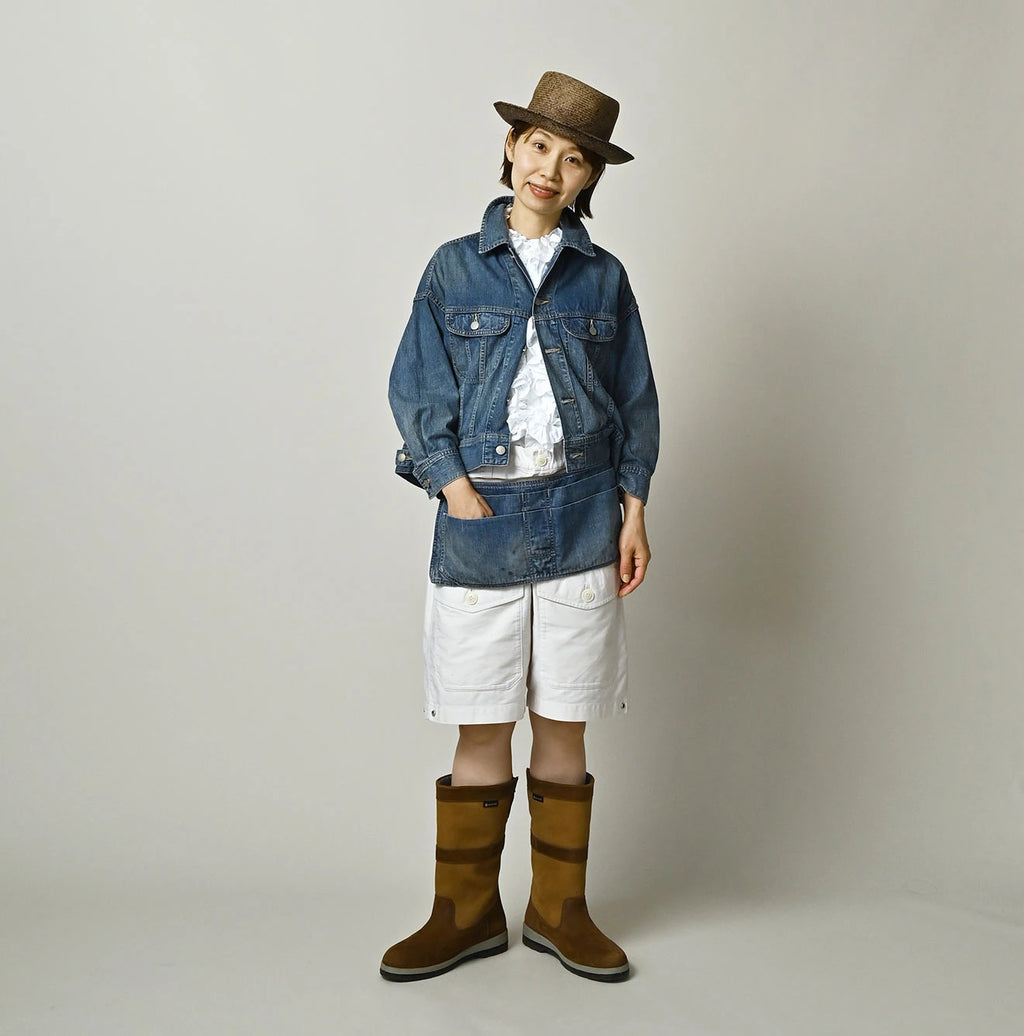 Mugi Denim Over Tablier Distressed