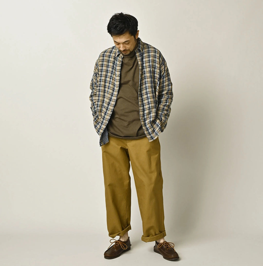 Indigo Double Woven 908 Ocean Button Down Shirt